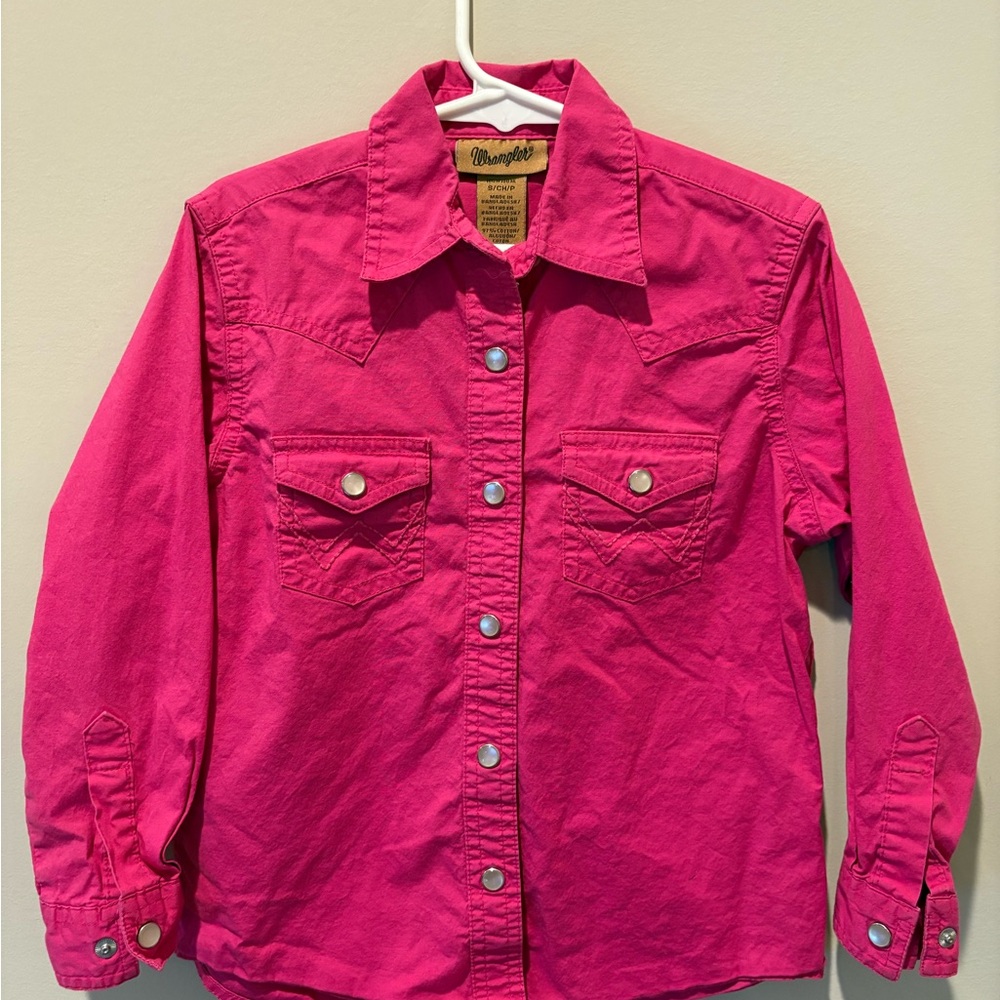Wrangler Fuchsia Snap Shirt